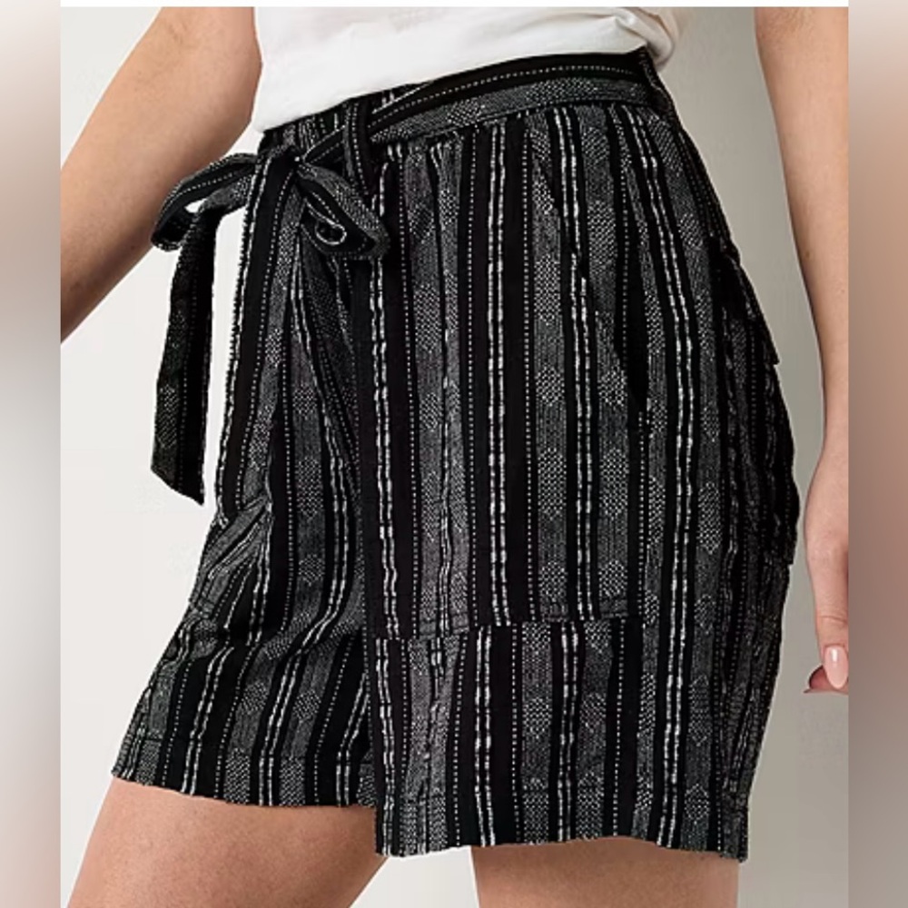 a.n.a Linen Womens High Rise Pull-On Short